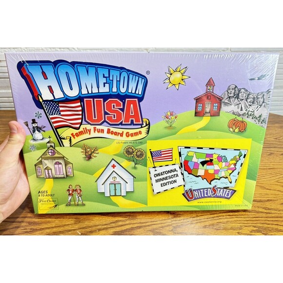 Hometown USA First Choice Enterprises Family Fun Board Game -Edition NEW, SEALED - Picture 1 of 6